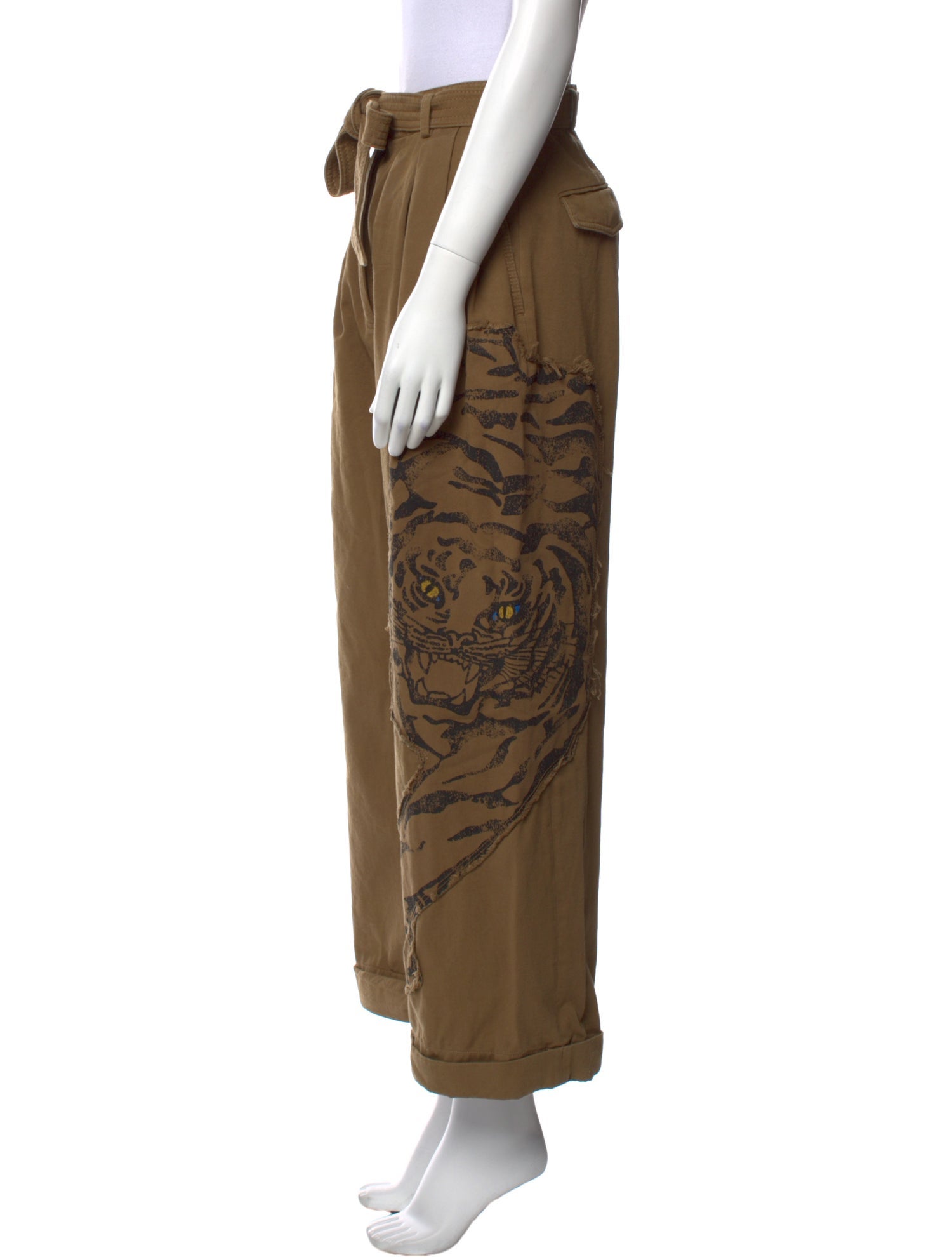 Valentino Graphic Print Wide Leg Pants